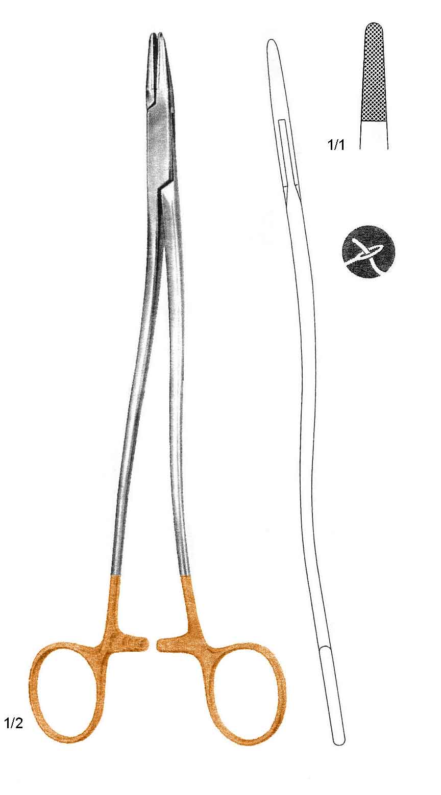 ALTIN SAPLI PORTEKÜ EĞRİ 26CM